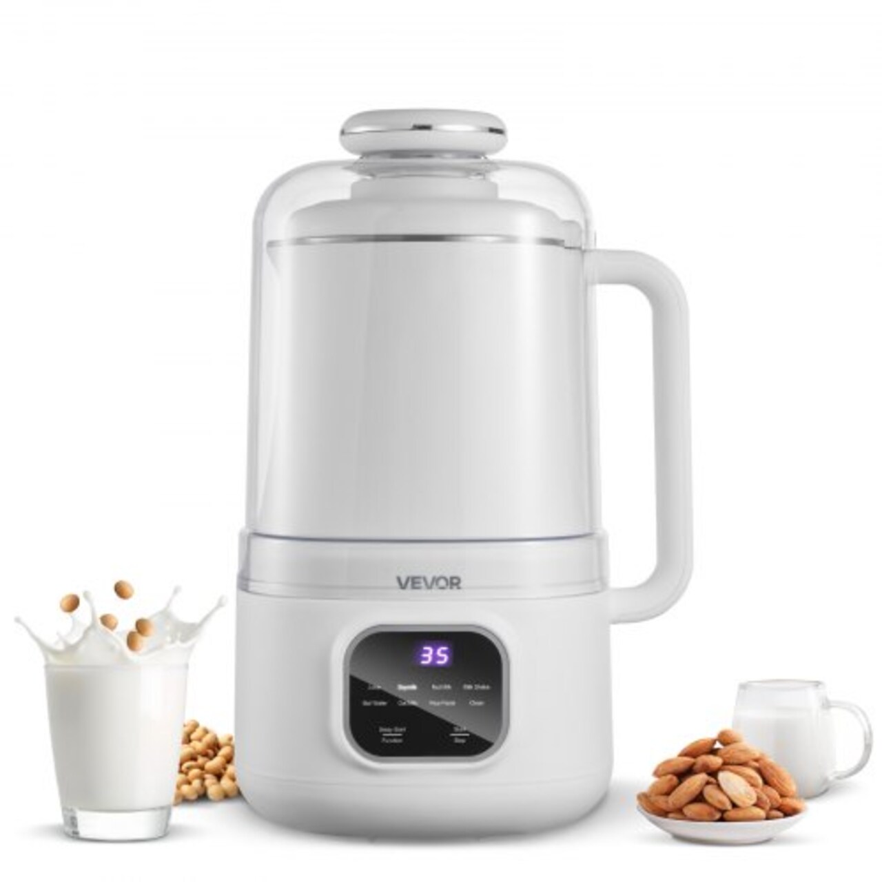 Multi-Function Nut Milk Maker with Stainless Steel Blades and Quiet Operation